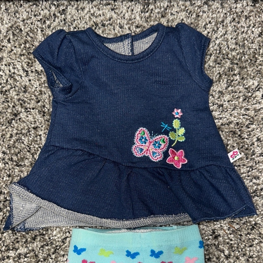 Adorable Female Twin Doll 2 pc Dress Set - Picture 4 of 15